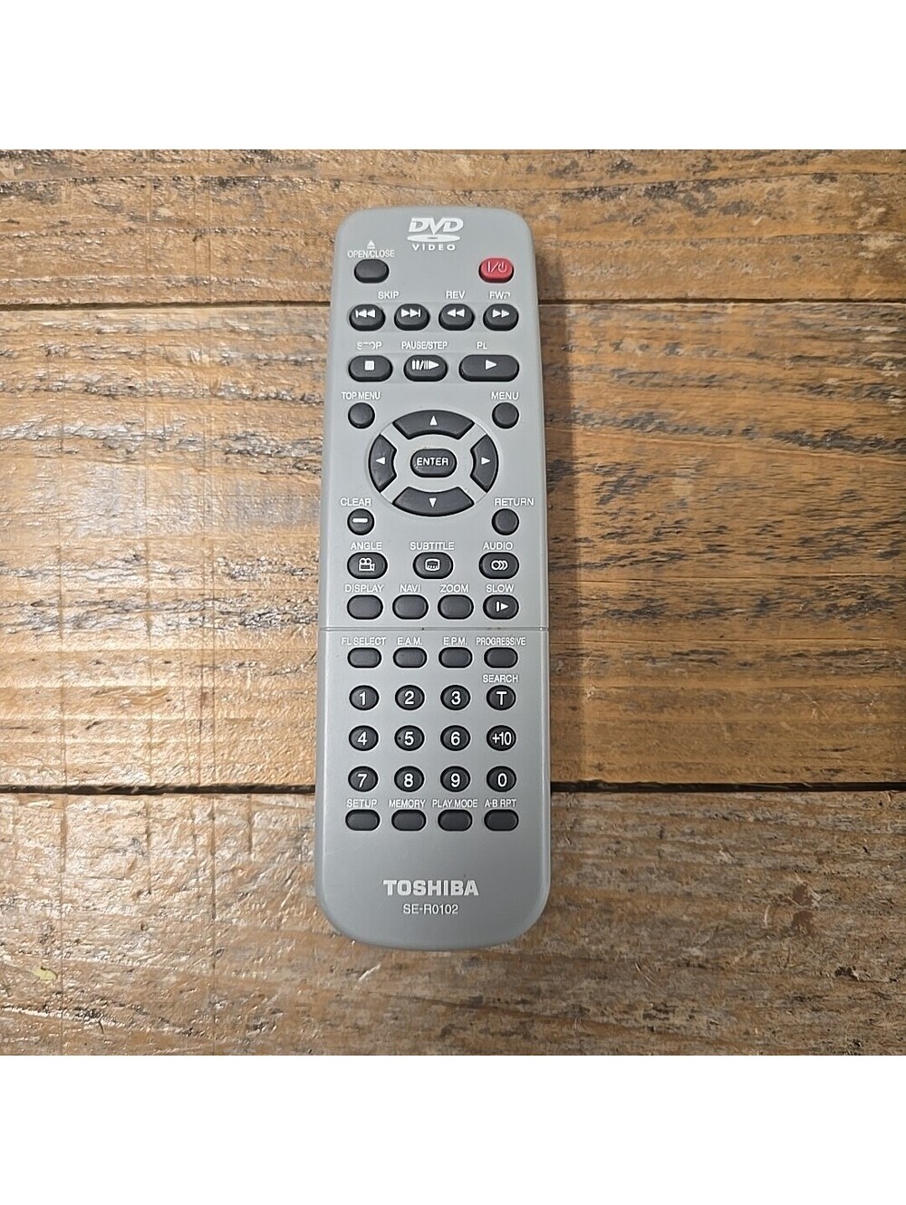 Toshiba SE-R0102 Remote Control For SD-500X SD-3950 SD-3950SC No Battery Cover